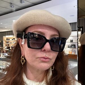 Jimmy Choo Black Square Sunglasses